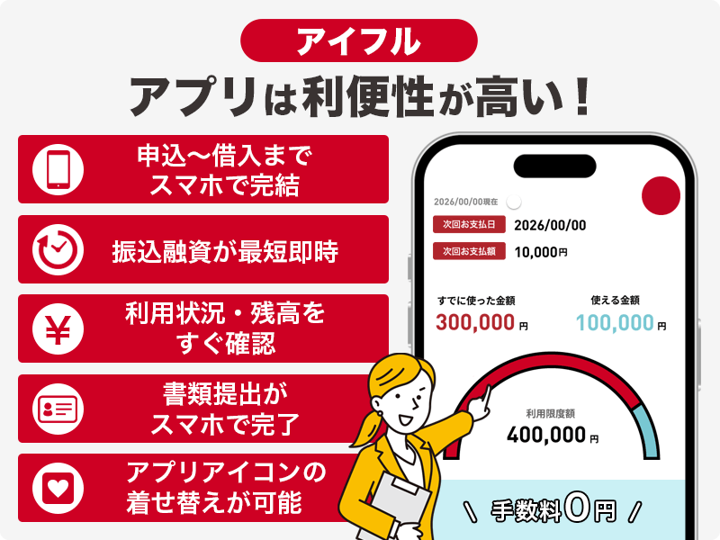 アイフルのアプリは利便性が高い